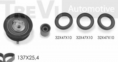 TREVI AUTOMOTIVE kd1097s2 -  Комплект ремня ГРМ